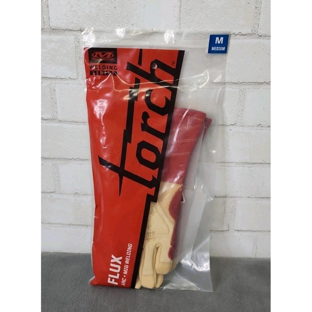 Mechanix‎ Wear WS-FLX-009 Flux Welding Series Torch Gloves Red Beige Size Medium